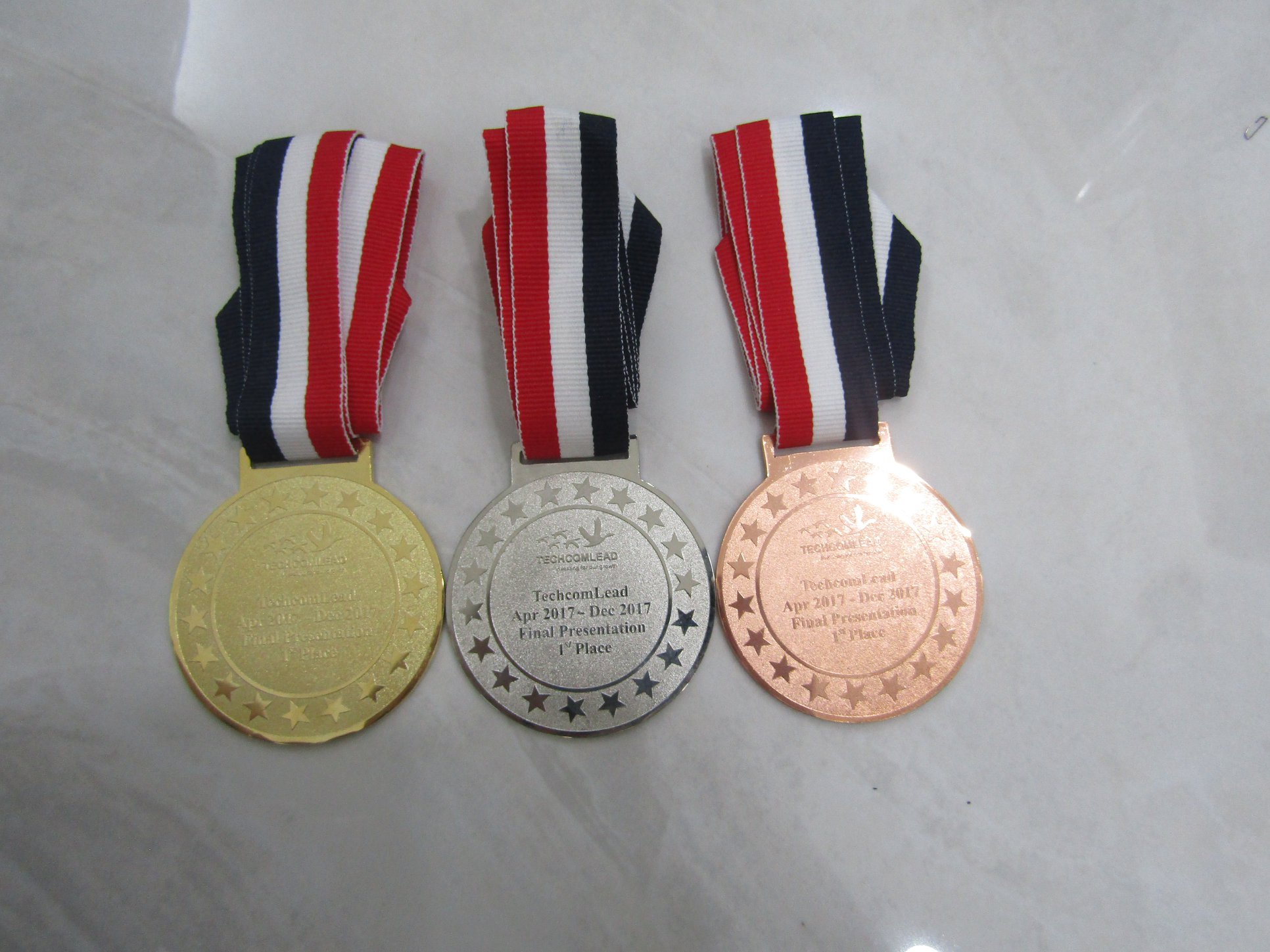 Dây huy chương in logo cho giải thể thao